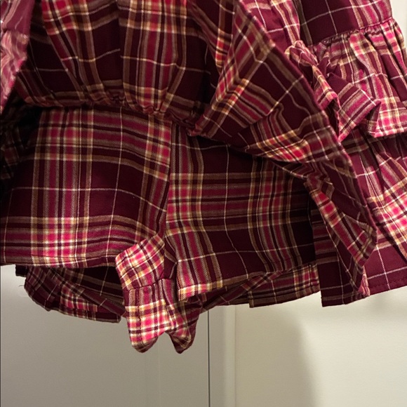 Plaid Ruffle Skort - Picture 2 of 3